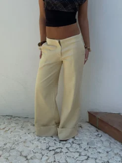 Siv jeans - Lys gul