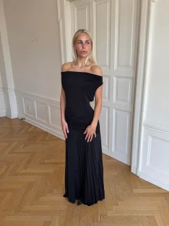 Sofia off shoulder kjole - Sort