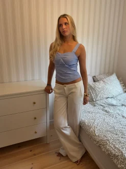Sofie top med striber - Blå