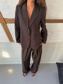 Sonija oversized blazer - Brun