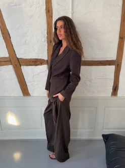 Sonija oversized blazer - Brun