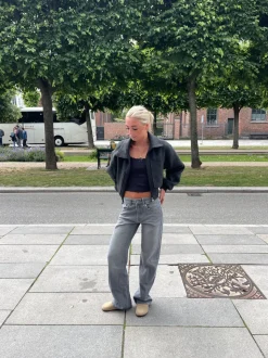 Star jeans med kaki stjerner - Grå