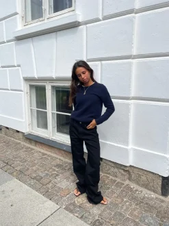 Star jeans med leopard stjerner - Sort