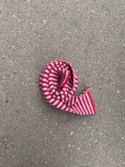Suba tørklæde med striber - Rød/blå