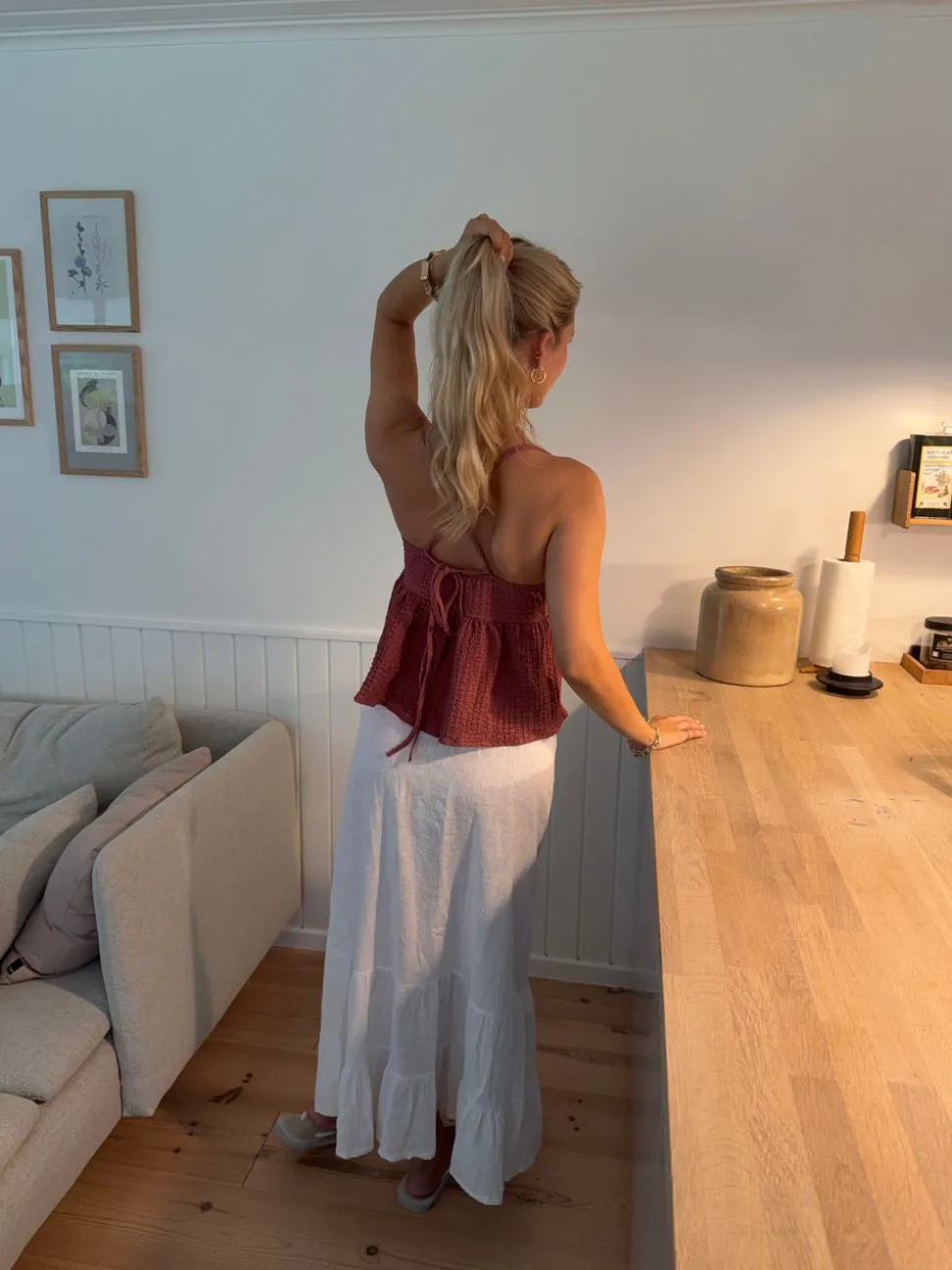Sussie top - Støvet rosa