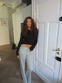 Tanya bootcut fløjlsbukser - Lys kaki
