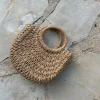 Taormina flettet taske - Beige