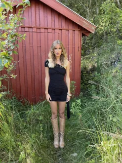 Tara minikjole - Sort