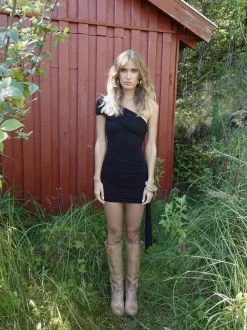Tara minikjole - Sort