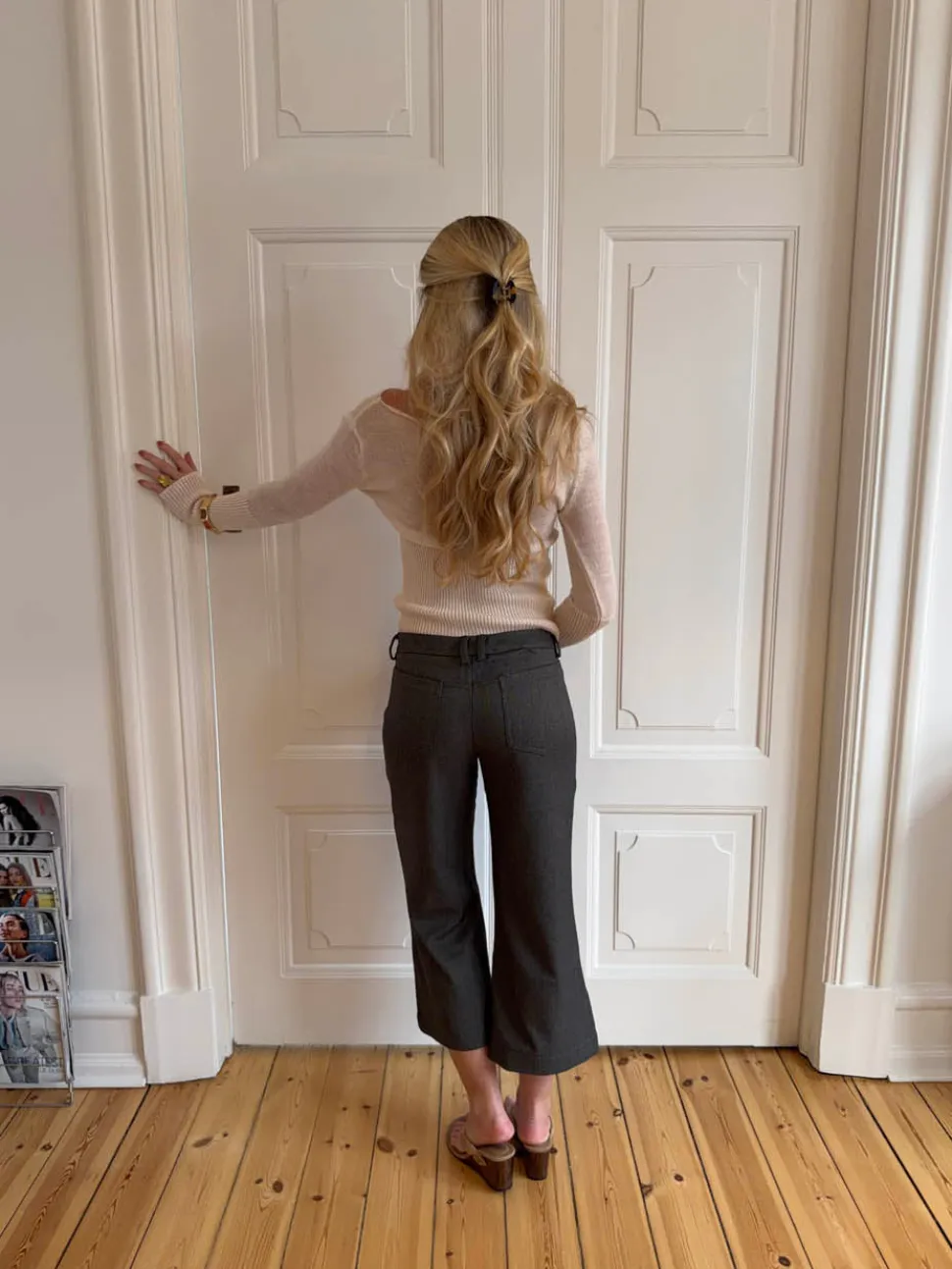 Taratina capri bukser med detaljer - Grå