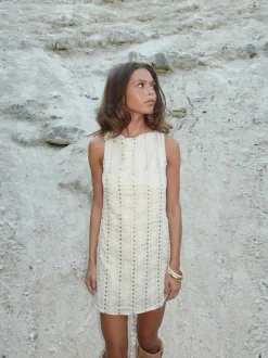 Tassy minikjole - Beige