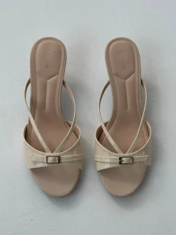 Teleo minihæle med spændedetalje - Beige