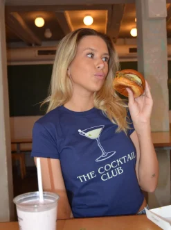 The cocktail club baby tee - navy