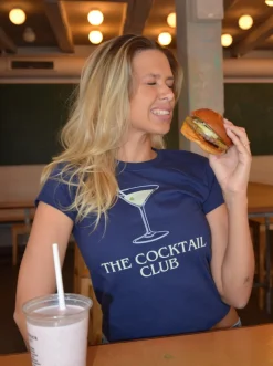 The cocktail club baby tee - navy