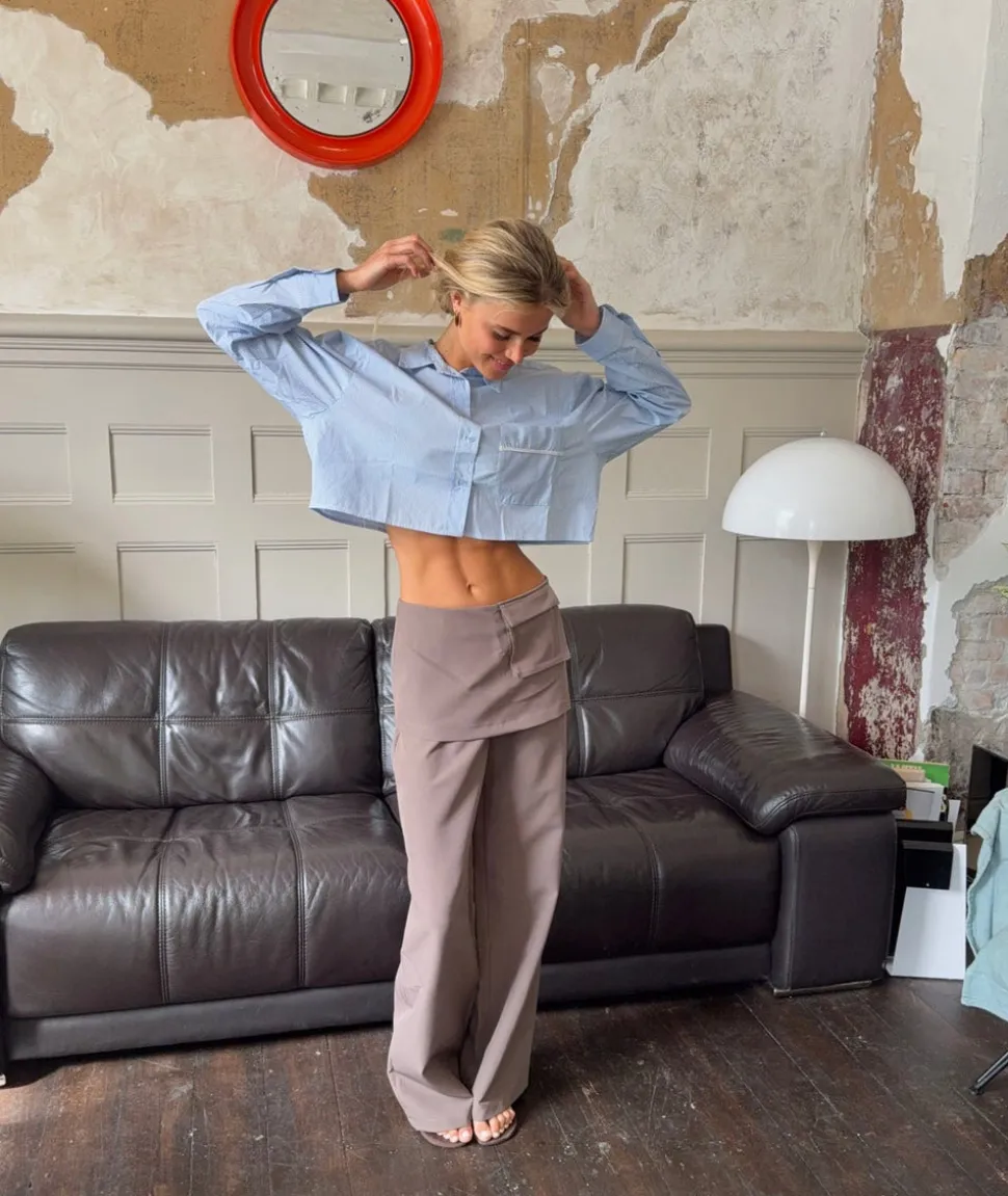 Thealine bukser med nederdel - Taupe