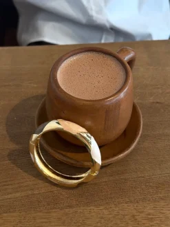 Tove armbånd med mønster - Nude/brun/guld