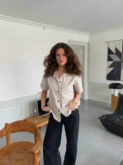 Trana kortærmet skjorte - Beige