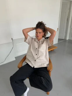 Trana kortærmet skjorte - Beige