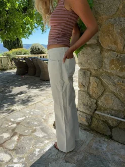 Tuva lavtaljede jeans - Hvid