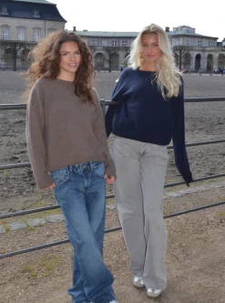 Ulrikke striktrøje - Brun