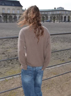 Ulrikke striktrøje - Brun