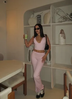 Ultimate v-neck top - Candyfloss