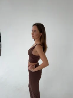 Ultimate v-neck top - Espresso