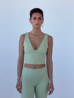 Ultimate v-neck top - Matcha