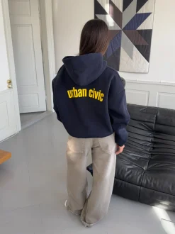 Urban Civic oversized hoodie - Navy