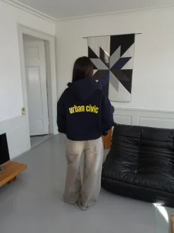Urban Civic oversized hoodie - Navy