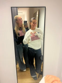US flag strik - Hvid
