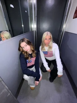 US flag strik - Hvid
