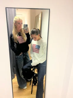US flag strik - Hvid