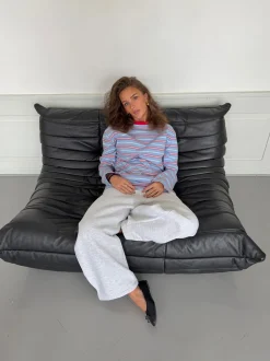 Vera bluse med striber - Rød/hvid/blå