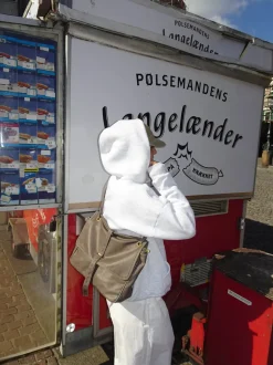 Vilo skuldertaske med spænde - Brun