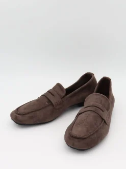 Watson loafers i ruskind - Mørkebrun