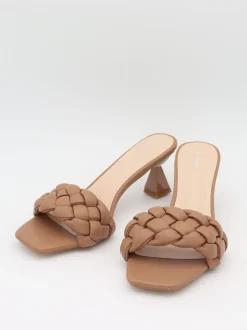 Yasmin mules med flet - Beige