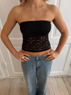 Zera tubetop i blonde - Sort